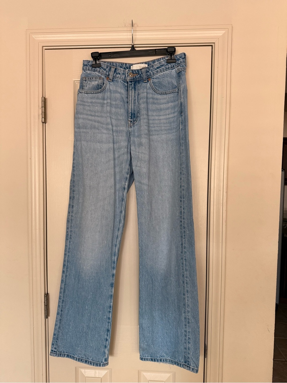 Zara Light Blue Wide-Leg Jeans